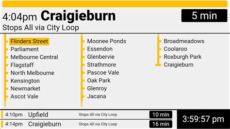 northcote to craigieburn|Craigieburn Line